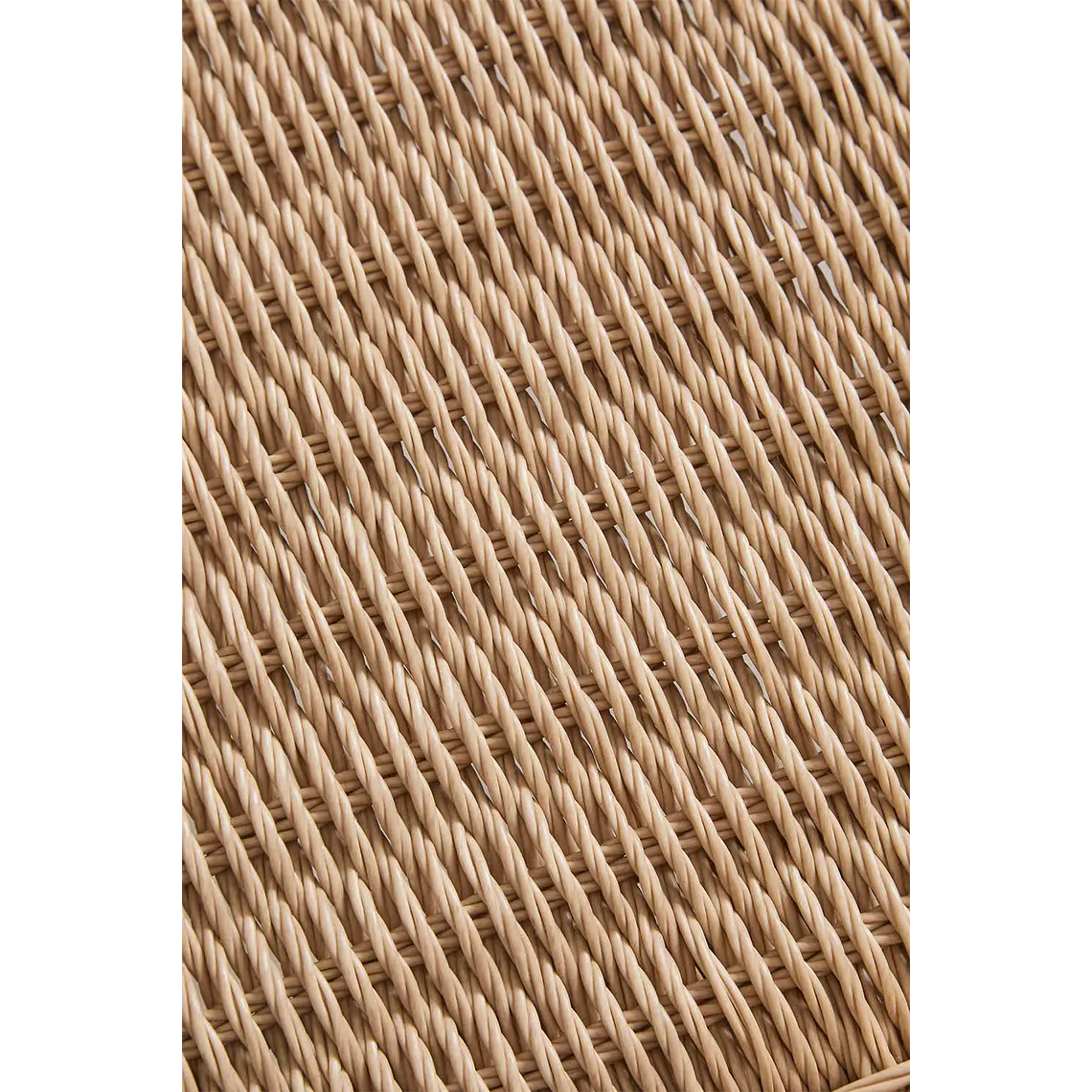 Silla de jardín con reposabrazos en madera de acacia y ratán sintético Delena 9