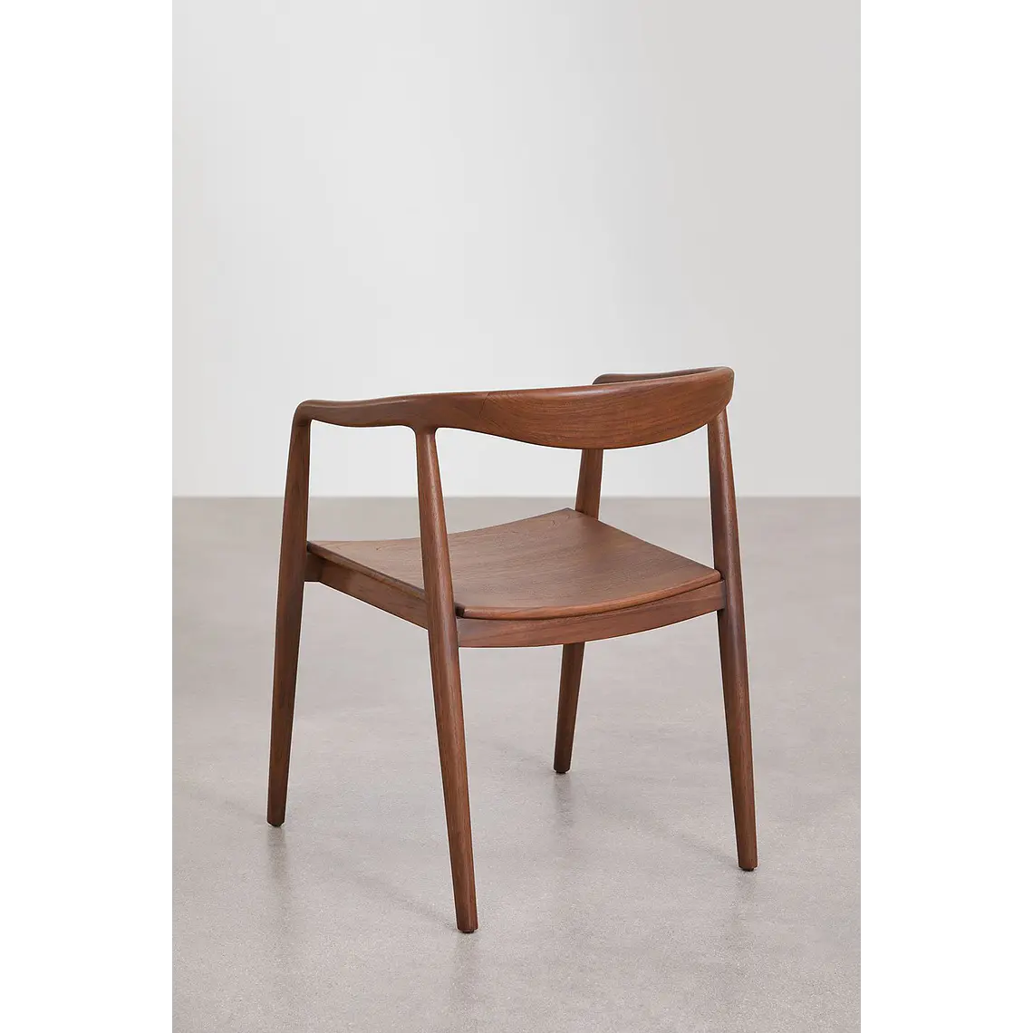 Silla de jardín con reposabrazos en madera de teca Elvena 5