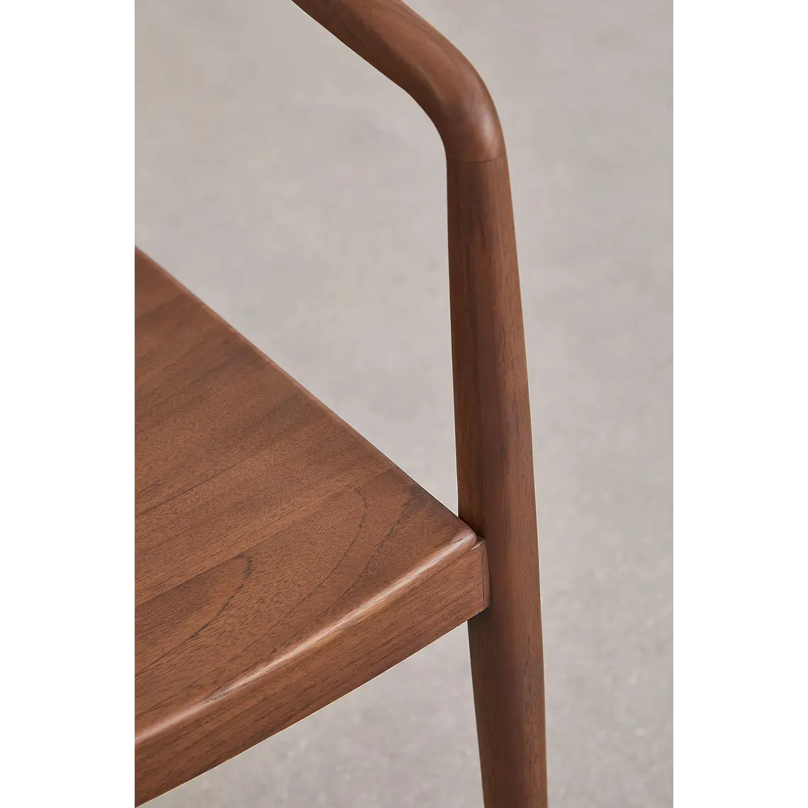 Silla de jardín con reposabrazos en madera de teca Elvena 7