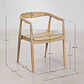 Silla de jardín con reposabrazos en madera de teca Elvena - Miniatura 9