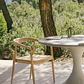 Silla de jardín con reposabrazos en madera de teca Elvena - Miniatura 13