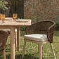 Silla de jardín en madera de acacia y cuerda trenzada Cavora - Miniatura 2