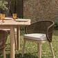 Silla de jardín en madera de acacia y cuerda trenzada Cavora - Miniatura 13
