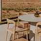 Silla de jardín en madera de teca Lumena - Miniatura 1