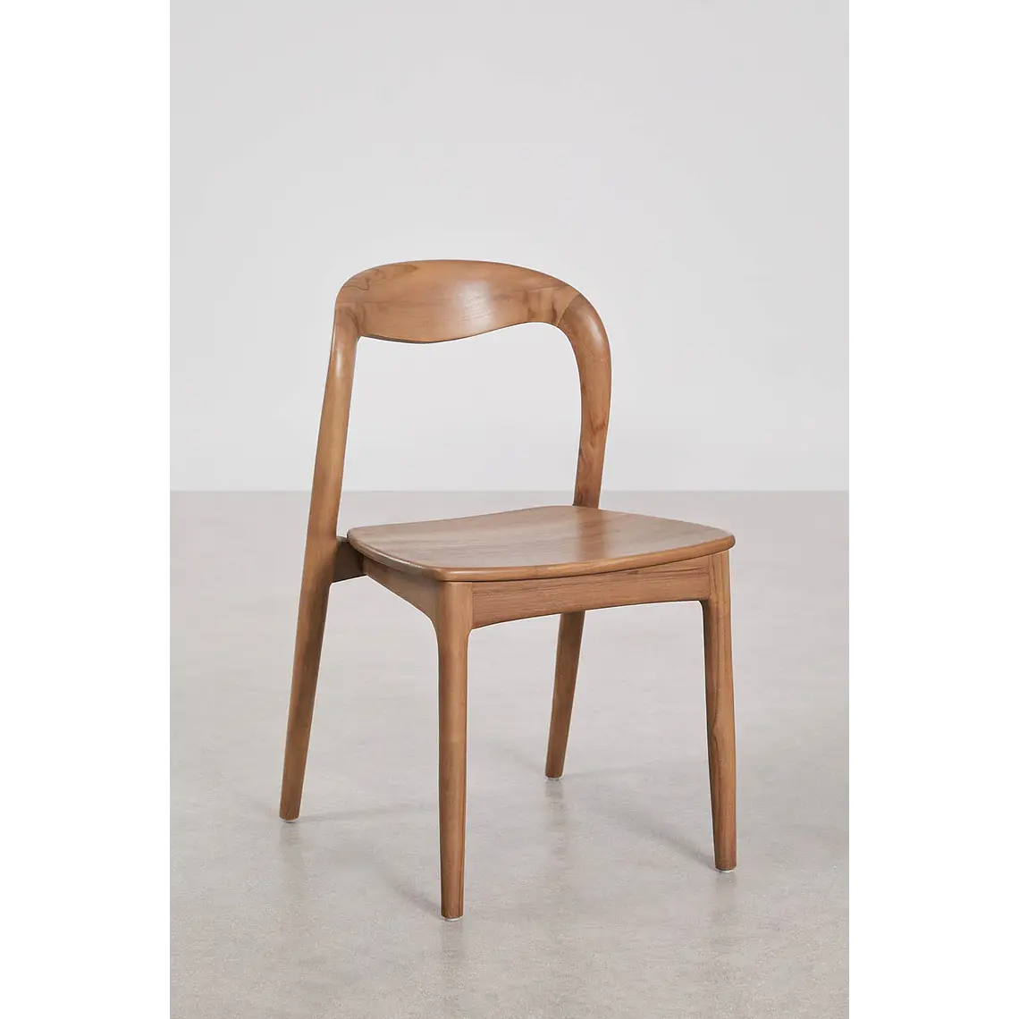 Silla de jardín en madera de teca Lumena 4