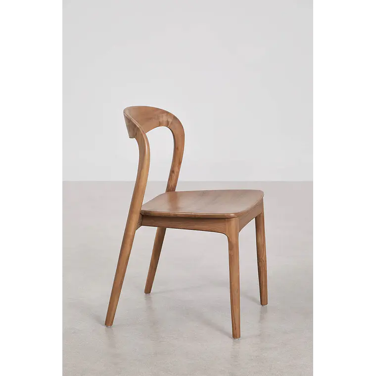 Silla de jardín en madera de teca Lumena 5