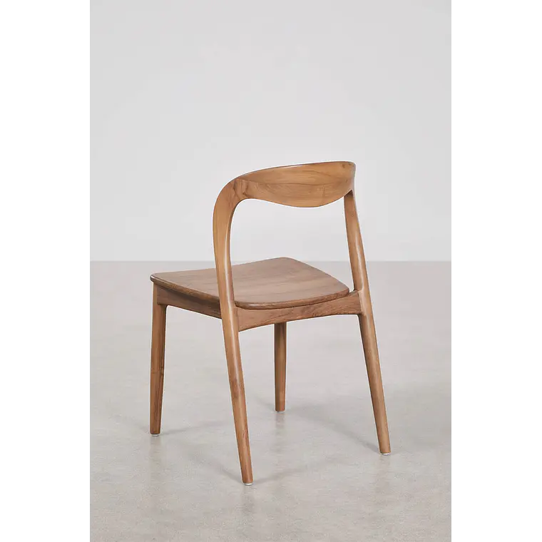 Silla de jardín en madera de teca Lumena 6