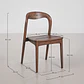 Silla de jardín en madera de teca Lumena - Miniatura 10