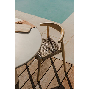 Silla de jardín en madera de teca Toria