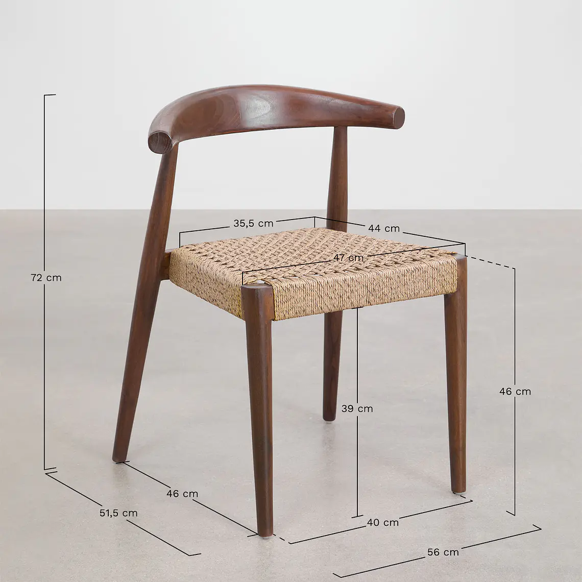 Silla de jardín en madera de teca Toria 11
