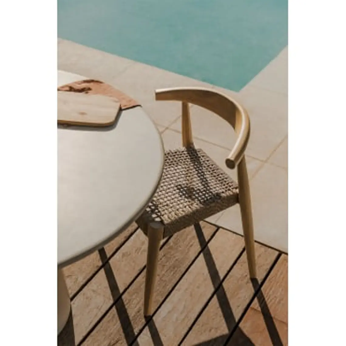 Silla de jardín en madera de teca Toria 12