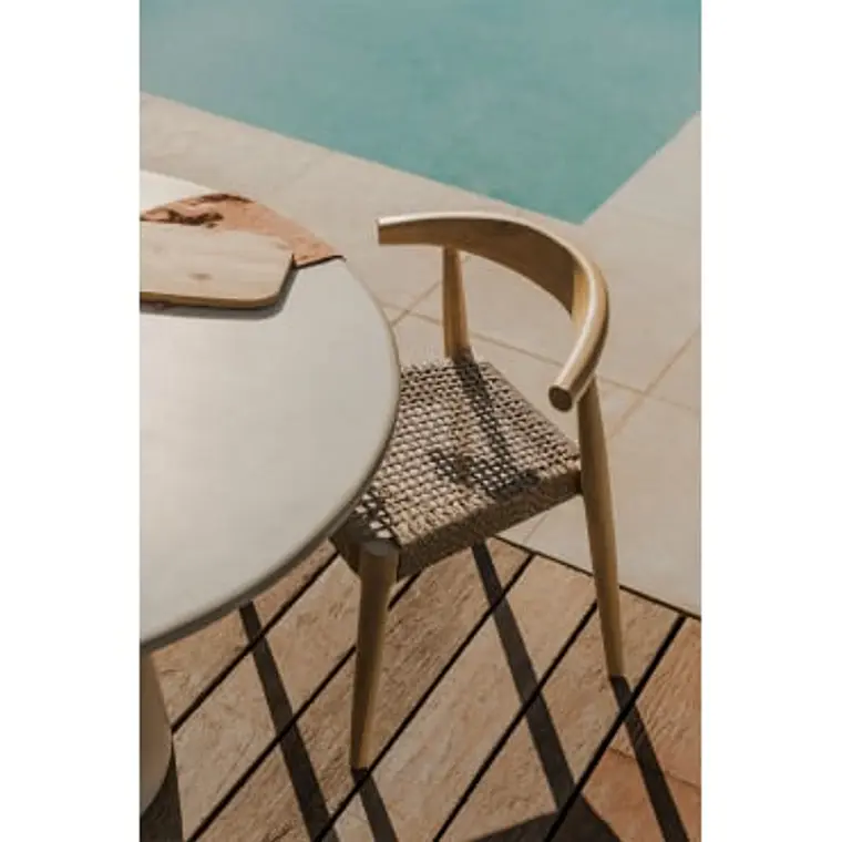 Silla de jardín en madera de teca Toria 12