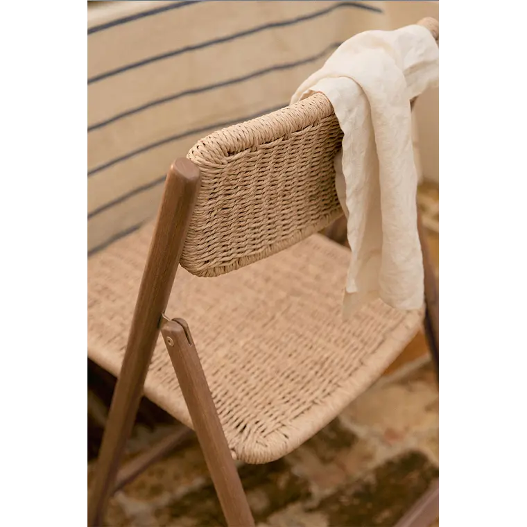 Silla de jardín plegable en madera de acacia Noreva 3