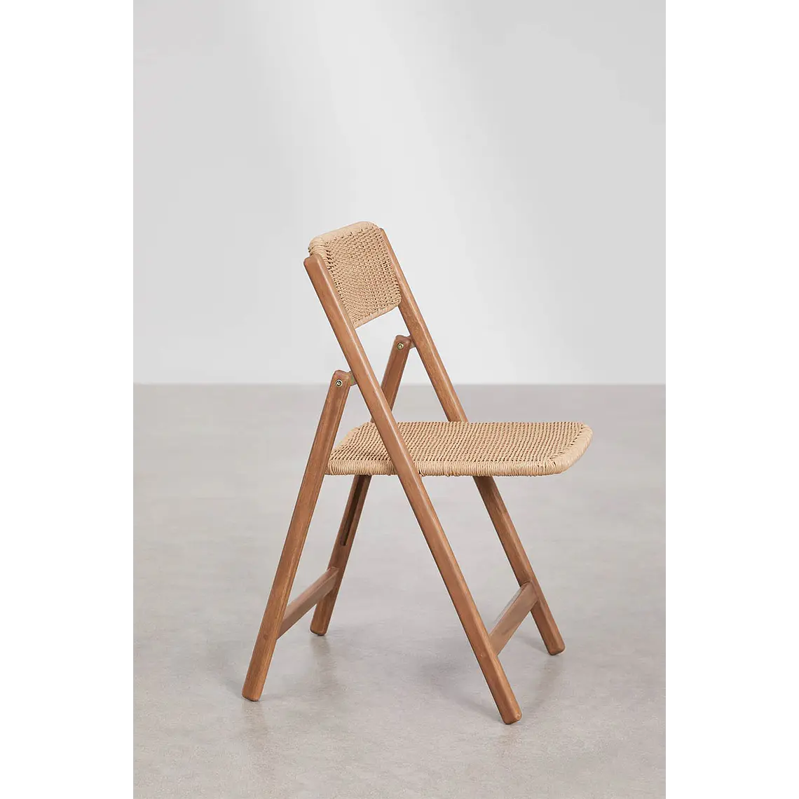 Silla de jardín plegable en madera de acacia Noreva 5
