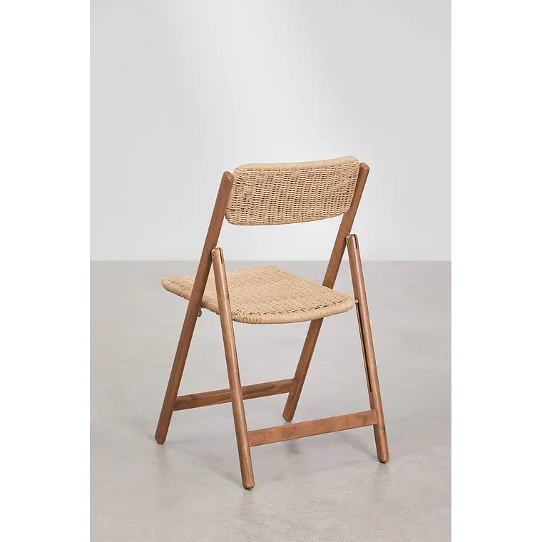 Silla de jardín plegable en madera de acacia Noreva 6