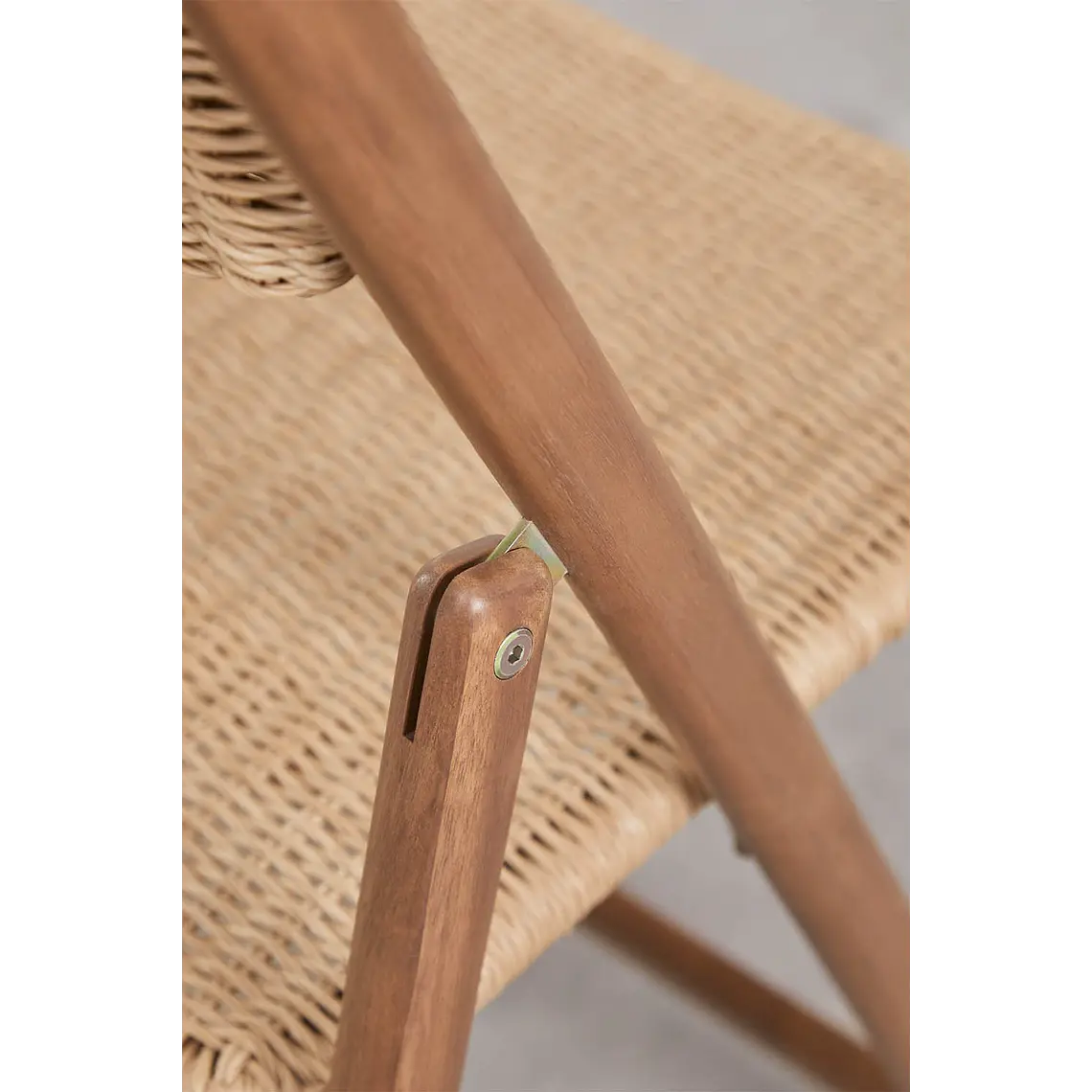 Silla de jardín plegable en madera de acacia Noreva 7