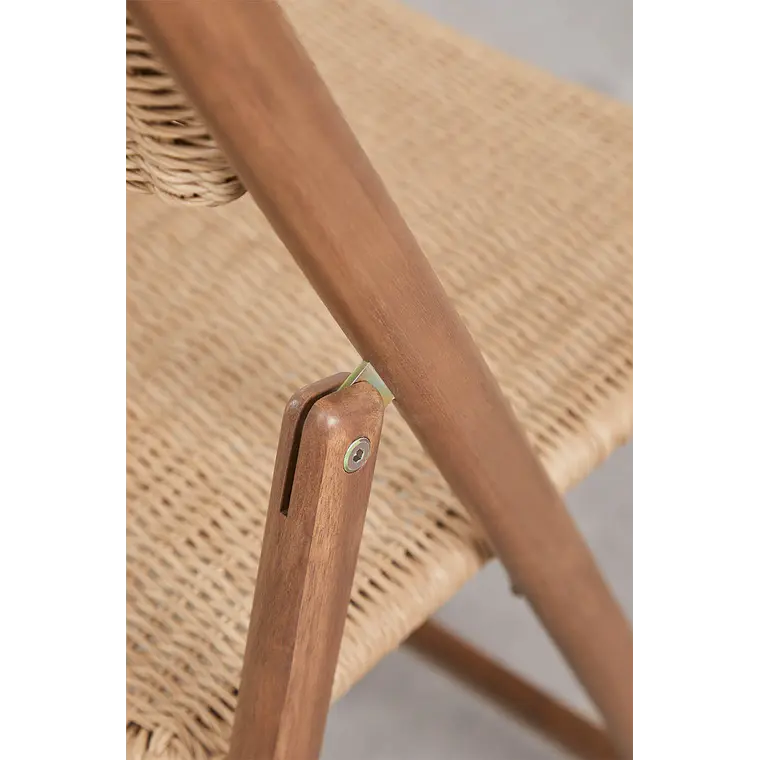 Silla de jardín plegable en madera de acacia Noreva 7