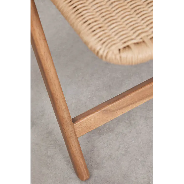 Silla de jardín plegable en madera de acacia Noreva 8