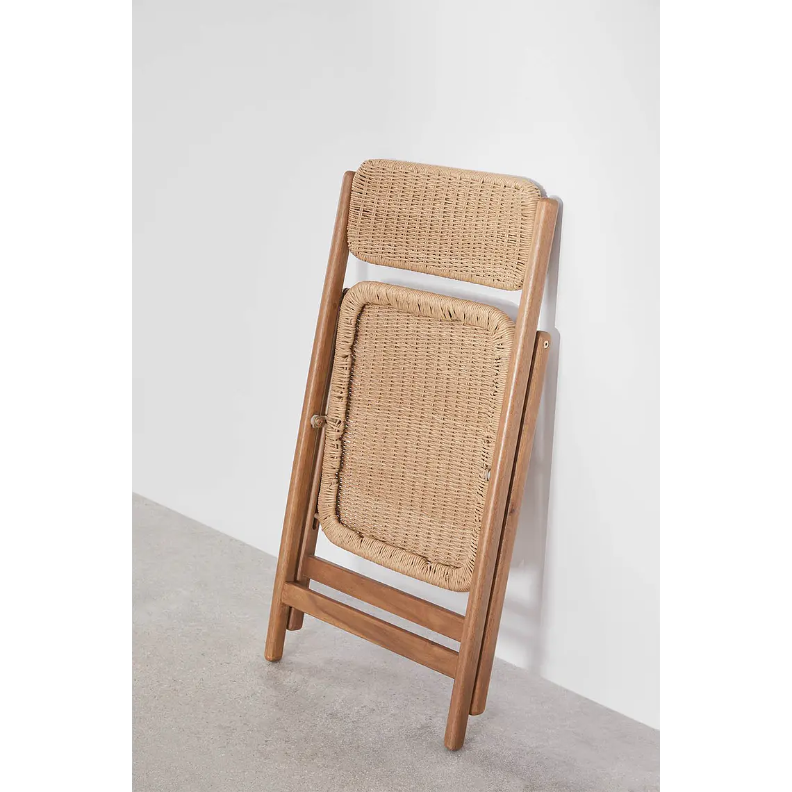 Silla de jardín plegable en madera de acacia Noreva 10