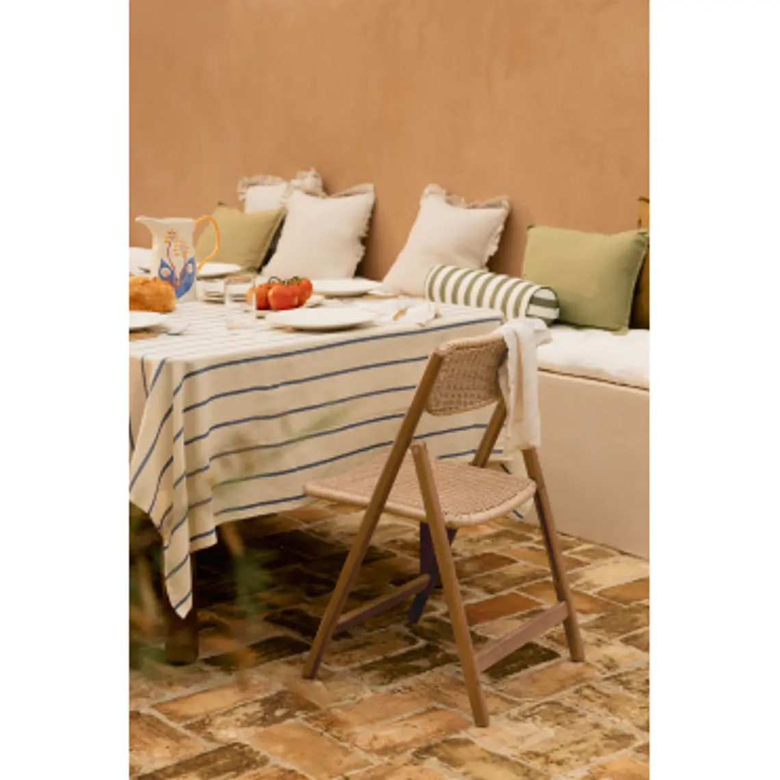 Silla de jardín plegable en madera de acacia Noreva 12