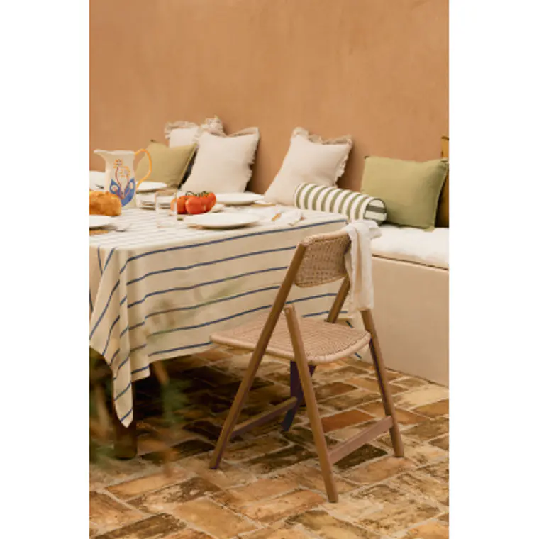 Silla de jardín plegable en madera de acacia Noreva 12
