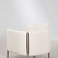 Sillón de jardín en bouclé y aluminio Toreva - Miniatura 6