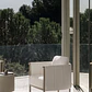 Sillón de jardín en bouclé y aluminio Toreva - Miniatura 12