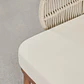 Sillón de jardín en madera de acacia y cuerda trenzada Zoreva - Miniatura 7