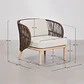 Sillón de jardín en madera de acacia y cuerda trenzada Zoreva - Miniatura 10