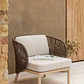 Sillón de jardín en madera de acacia y cuerda trenzada Zoreva - Miniatura 12