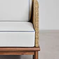 Sillón de jardín en ratán y madera de acacia Zalena - Miniatura 3