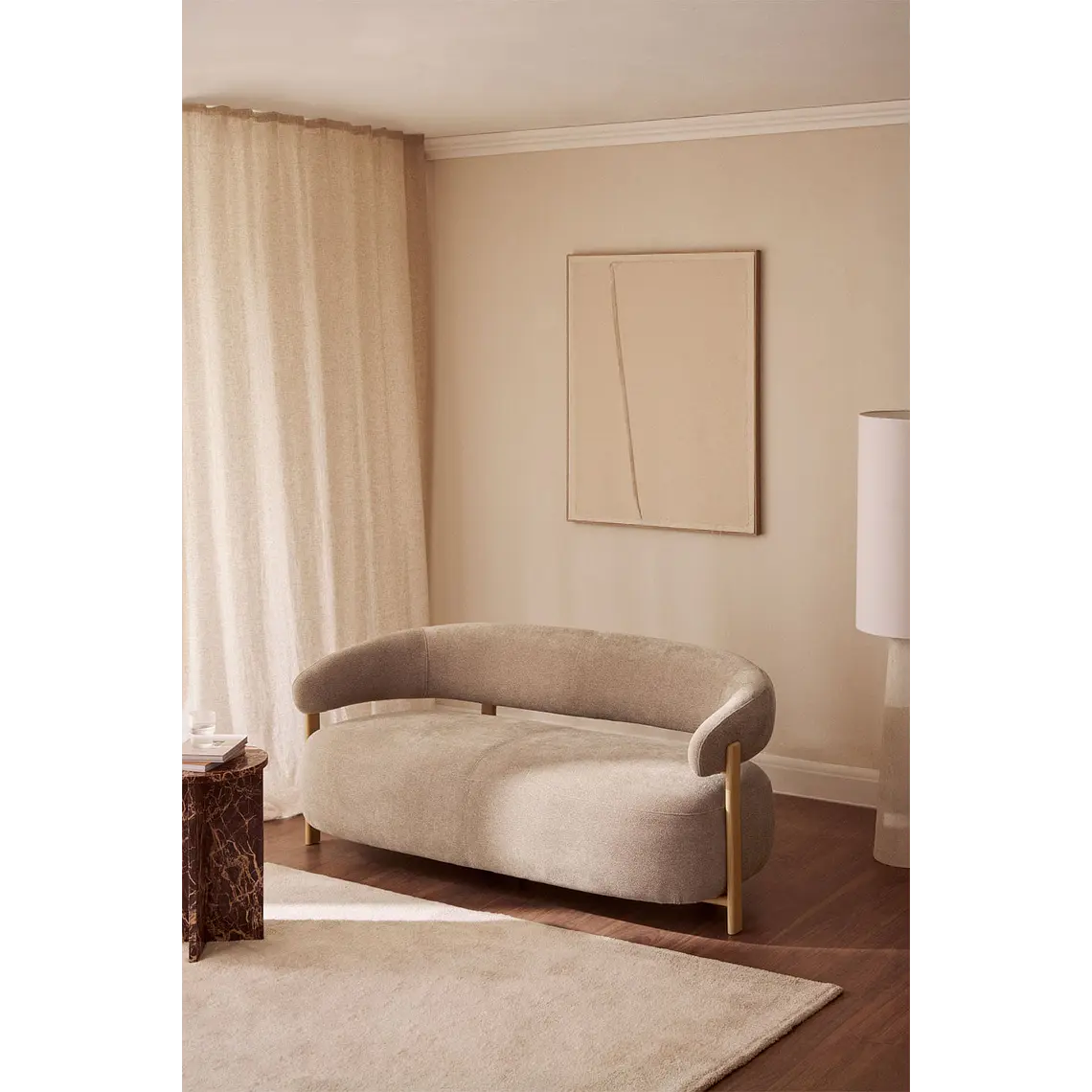 Saria · Sofá tapizado de 160 cm 2