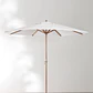 Sombrilla Ø290 cm en tela y madera Gara - Miniatura 3