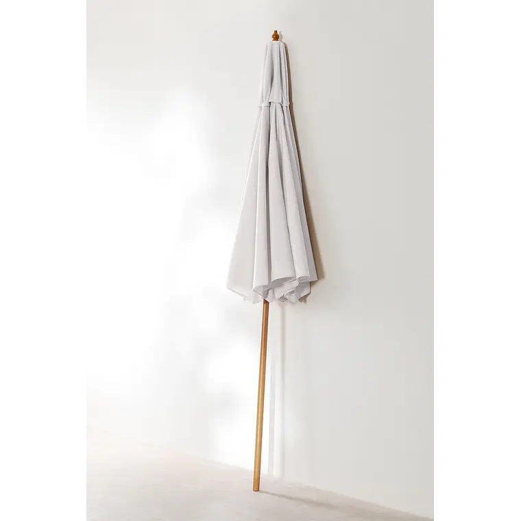 Sombrilla Ø290 cm en tela y madera Gara 4