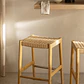 Taburete alto Evoeri en madera de roble - Miniatura 1