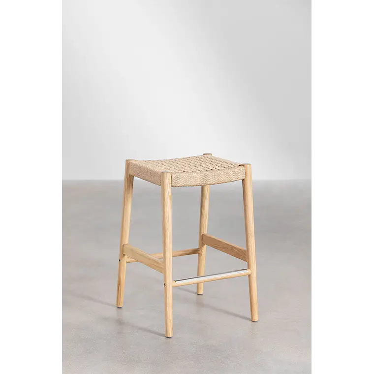 Taburete alto Evoeri en madera de roble 5
