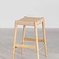 Taburete alto Evoeri en madera de roble - Miniatura 6