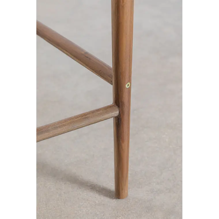 Taburete alto Wenena en madera de teca 6