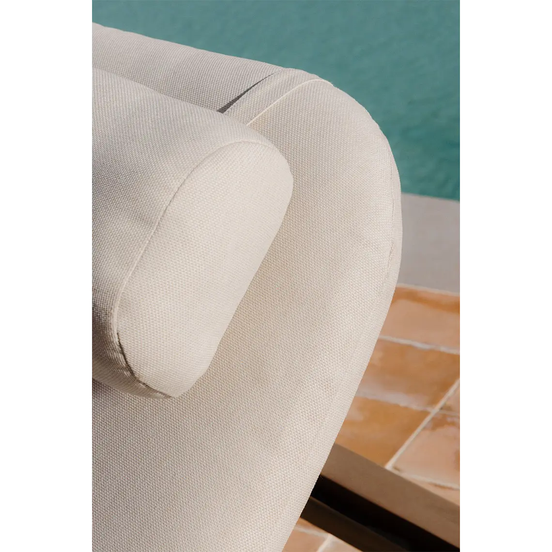 Tumbona reclinable en madera de acacia Elvora 3