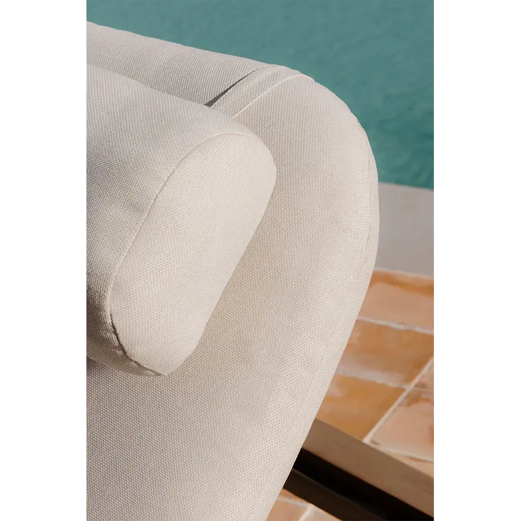 Tumbona reclinable en madera de acacia Elvora 3