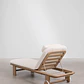 Tumbona reclinable en madera de acacia Elvora - Miniatura 7