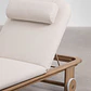 Tumbona reclinable en madera de acacia Elvora - Miniatura 8