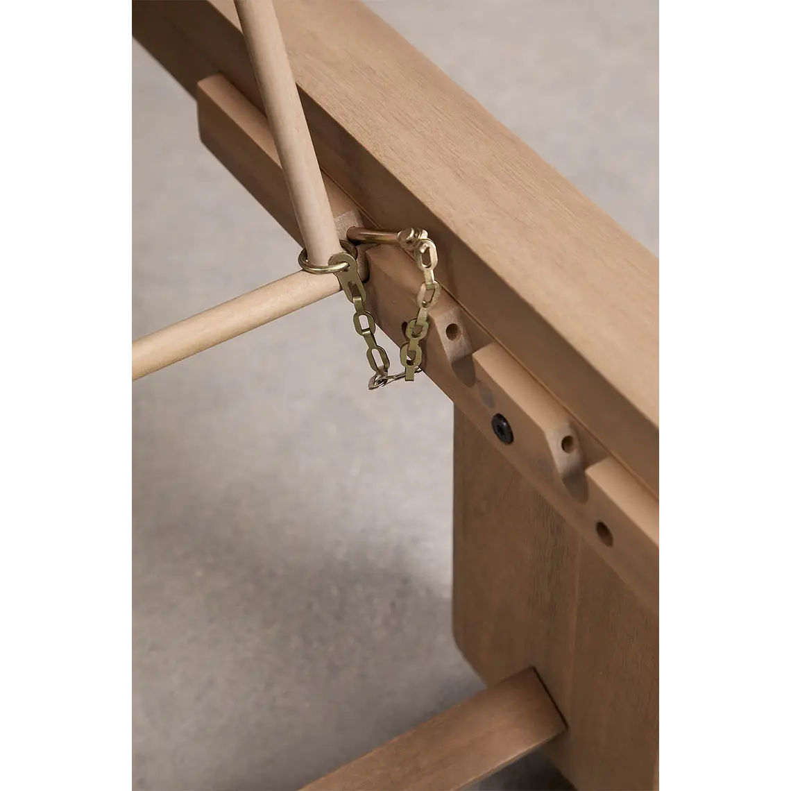 Tumbona reclinable en madera de acacia Elvora 11