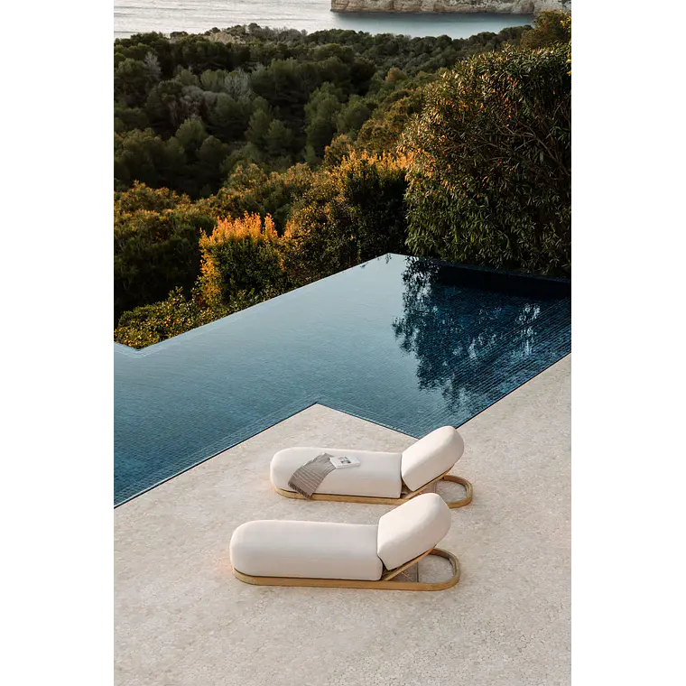 Tumbona reclinable en madera de acacia Fioreva 2