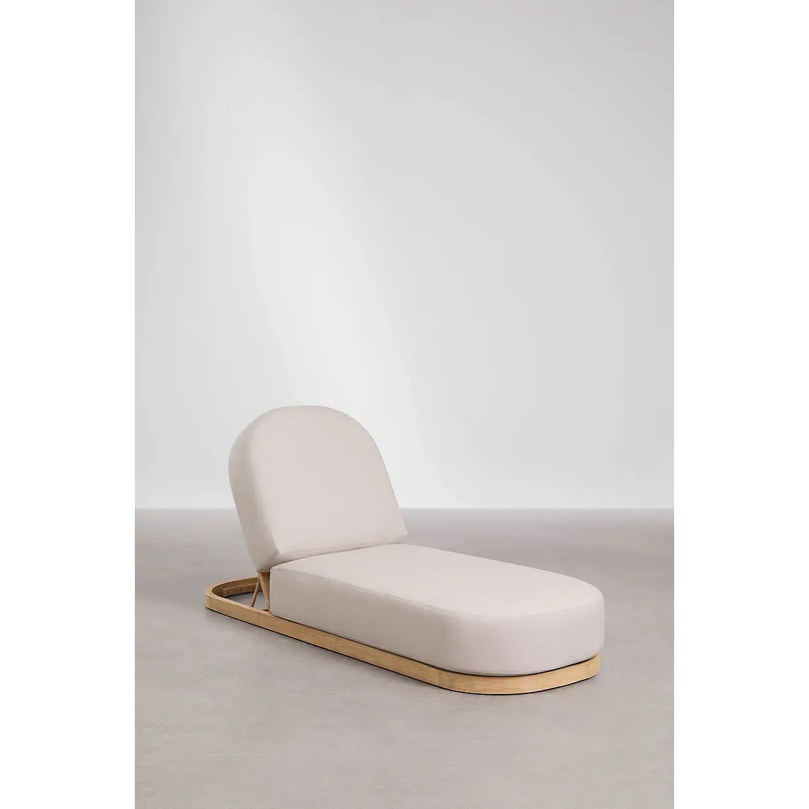 Tumbona reclinable en madera de acacia Fioreva 4