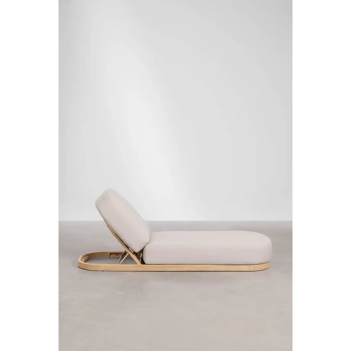 Tumbona reclinable en madera de acacia Fioreva 6