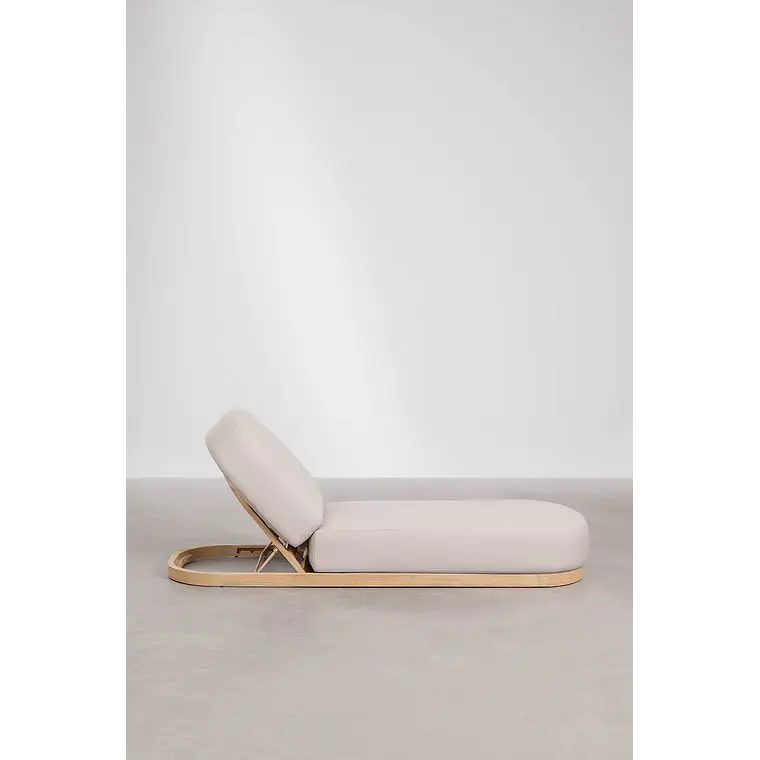 Tumbona reclinable en madera de acacia Fioreva 6