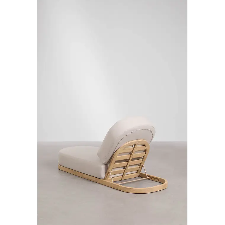 Tumbona reclinable en madera de acacia Fioreva 7