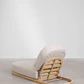 Tumbona reclinable en madera de acacia Fioreva - Miniatura 7