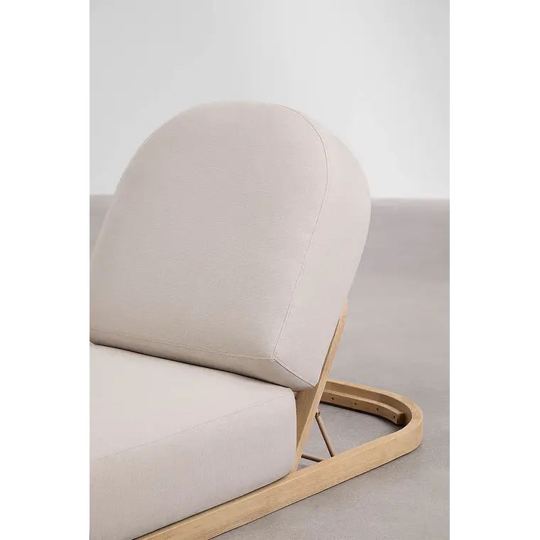 Tumbona reclinable en madera de acacia Fioreva 8